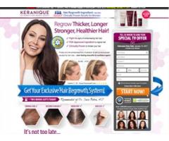shininess of your hair Keranique Hybrid